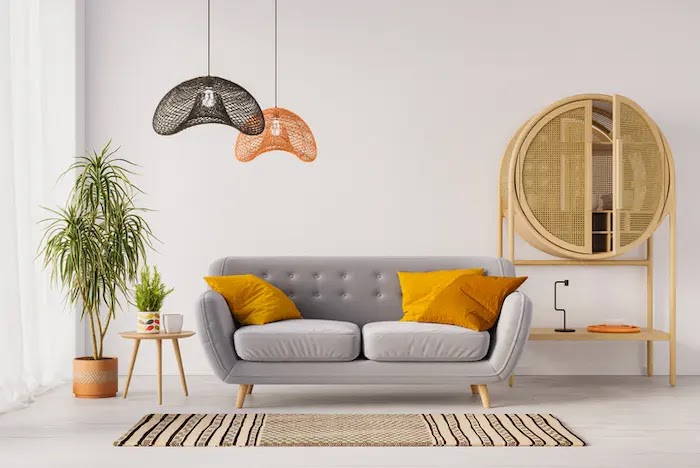 Image d'un salon équipé, avec une déco moderne, le type de logement étudiant recherché par les étudiants, idéal pour investir en résidence étudiante