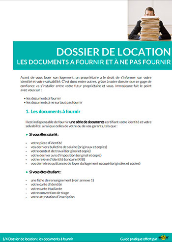 Le dossier de location