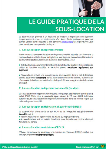 Le guide pratique de la sous-location