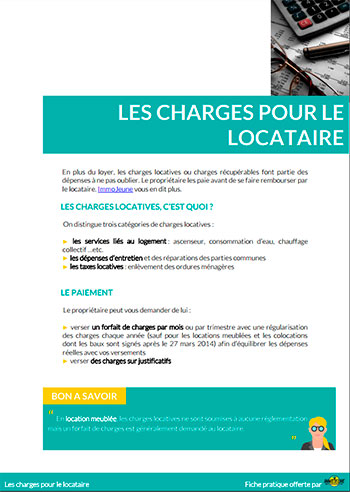 Les charges pour le locataire