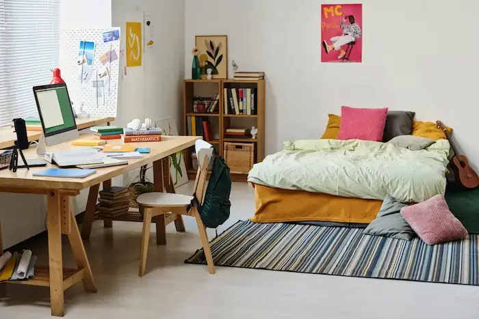 Photo d'un studio étudiant dans le Val-de-Marne, un logement étudiant meublé et bien situé, idéal pour les jeunes