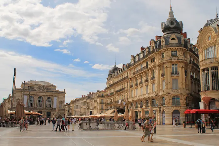 Vue sur la ville de Montpellier et ses quartiers pour investir dans résidence étudiante à Montpellier