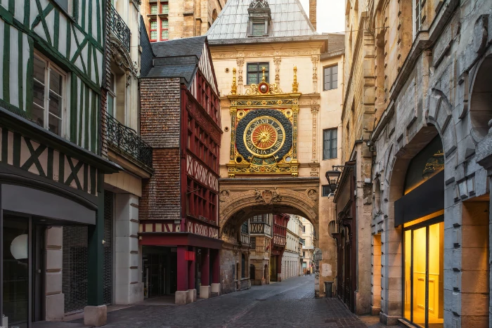 résidence étudiante à Rouen : les rues dans la ville.