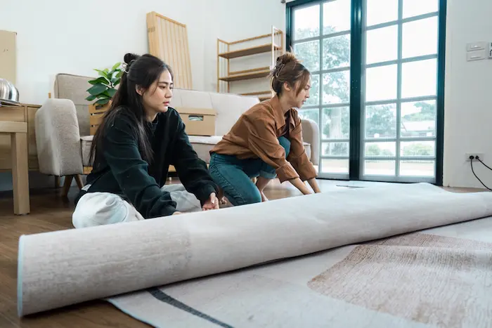 Deux étudiantes étrangères aménagent leur logement en colocation à Lyon 1