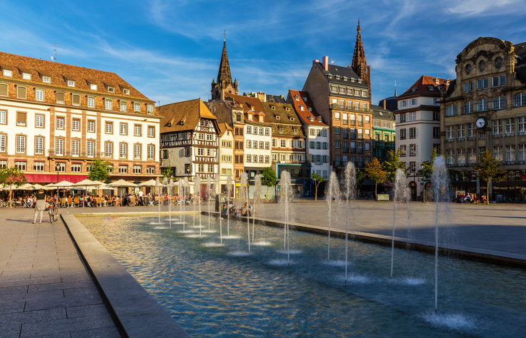 Vue sur la ville de Strasbourg, un coin charmant idéal pour un logement étudiant à Strasbourg