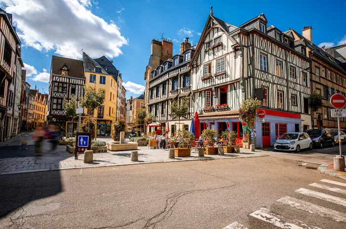 Photo de la ville de Rouen, dans les quartiers réputés par les étudiants à la recherche d'un logement en colocation à Rouen