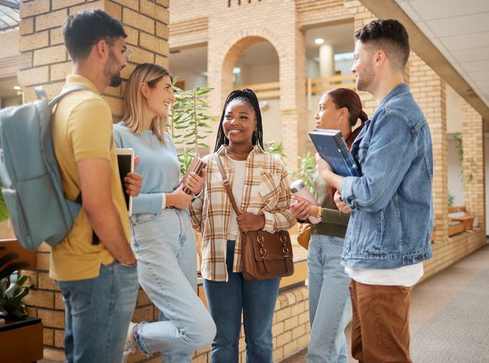 Des étudiants discutant des solutions possibles après un logement CROUS refusé