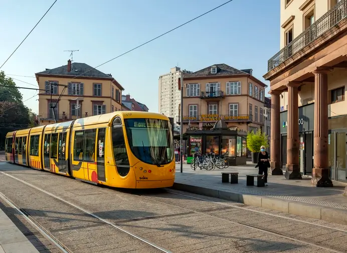 Photo de la ville de Mulhouse, dans le centre, un endroit où la colocation à Mulhouse est très recherchée.