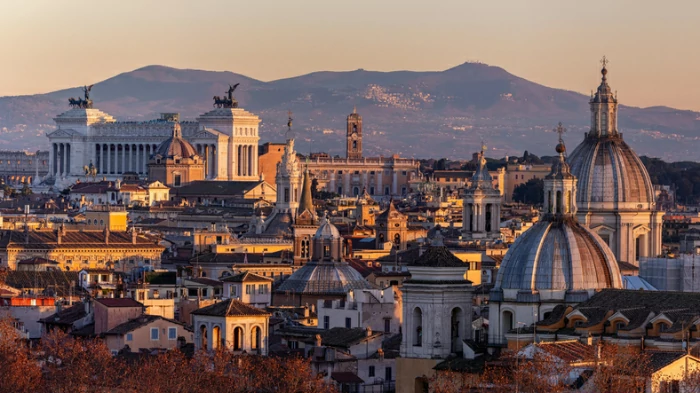 résidence étudiante à Rome : vue panoramique sur place.